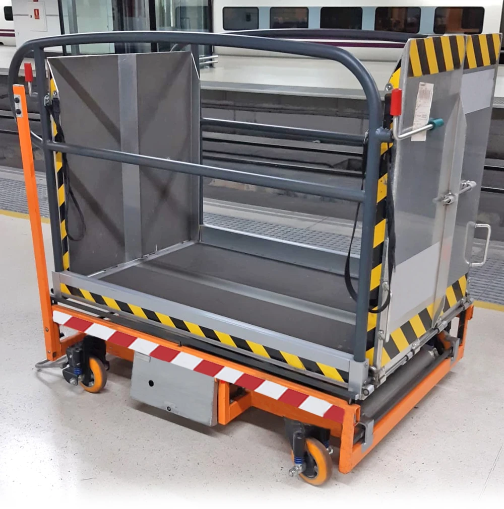 Proyecto Ruedas Sector Ferroviario. Plataforma de uso regular en espacios que requiere una gran estabilidad