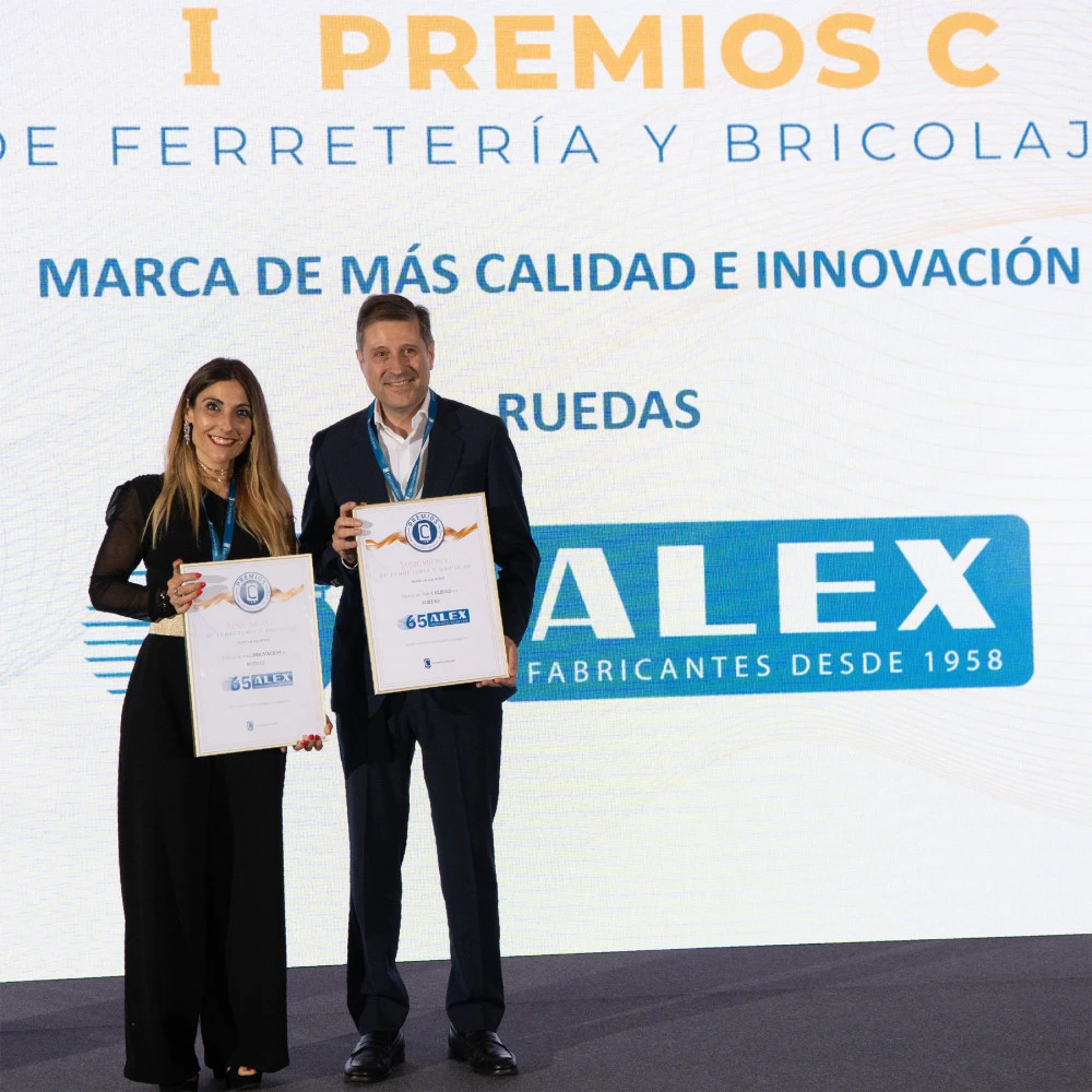RUEDAS ALEX: Galardonados con el prestigioso Premio a la marca de más Calidad e Innovación