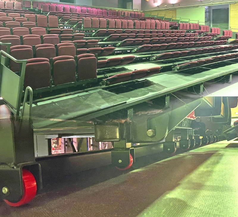 Proyecto de Movilidad, seguridad y desplazamiento en gradas plegables de espacios escénicos