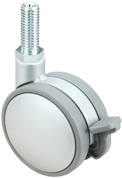 Rueda para silla de oficina giratoria con freno nylon Alex