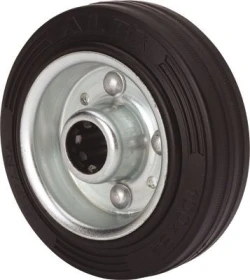 Rueda industrial alta y media carga carretillas grandes empueje mecánico factorías metalúrgicas giratoria poliuretano rojo Alex