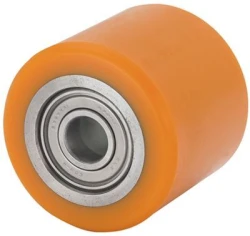 Ruedas de alta y media carga industrial fábricas logística interna agujero poliuretano verde fundido Alex