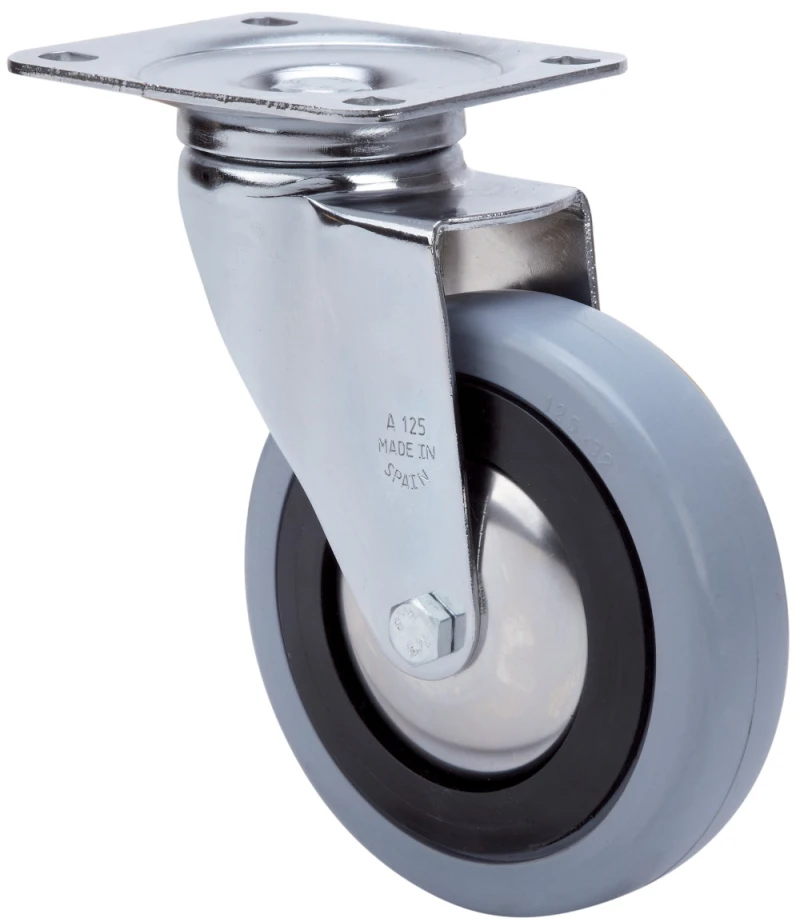 Rueda hospital giratoria poliamix Alex