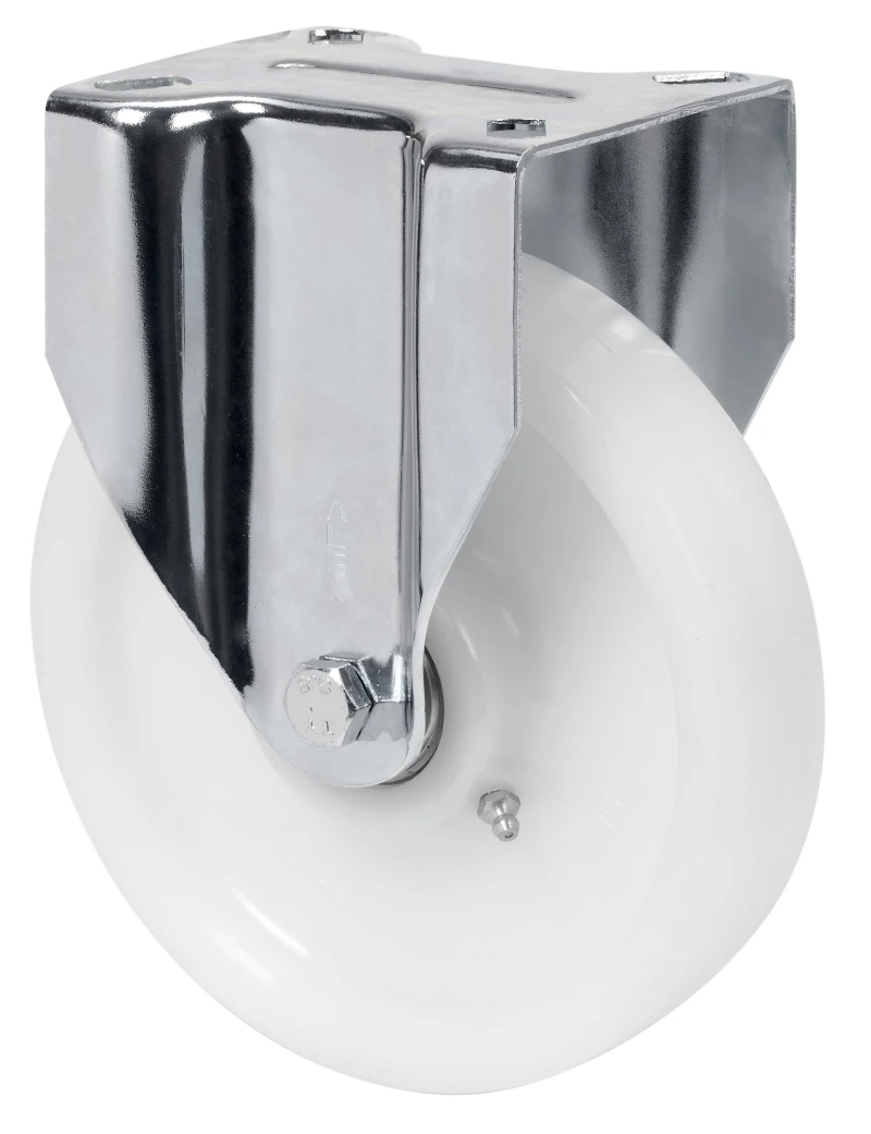 Rueda industrial giratoria con freno alta carga poliuretano verde fundido Alex