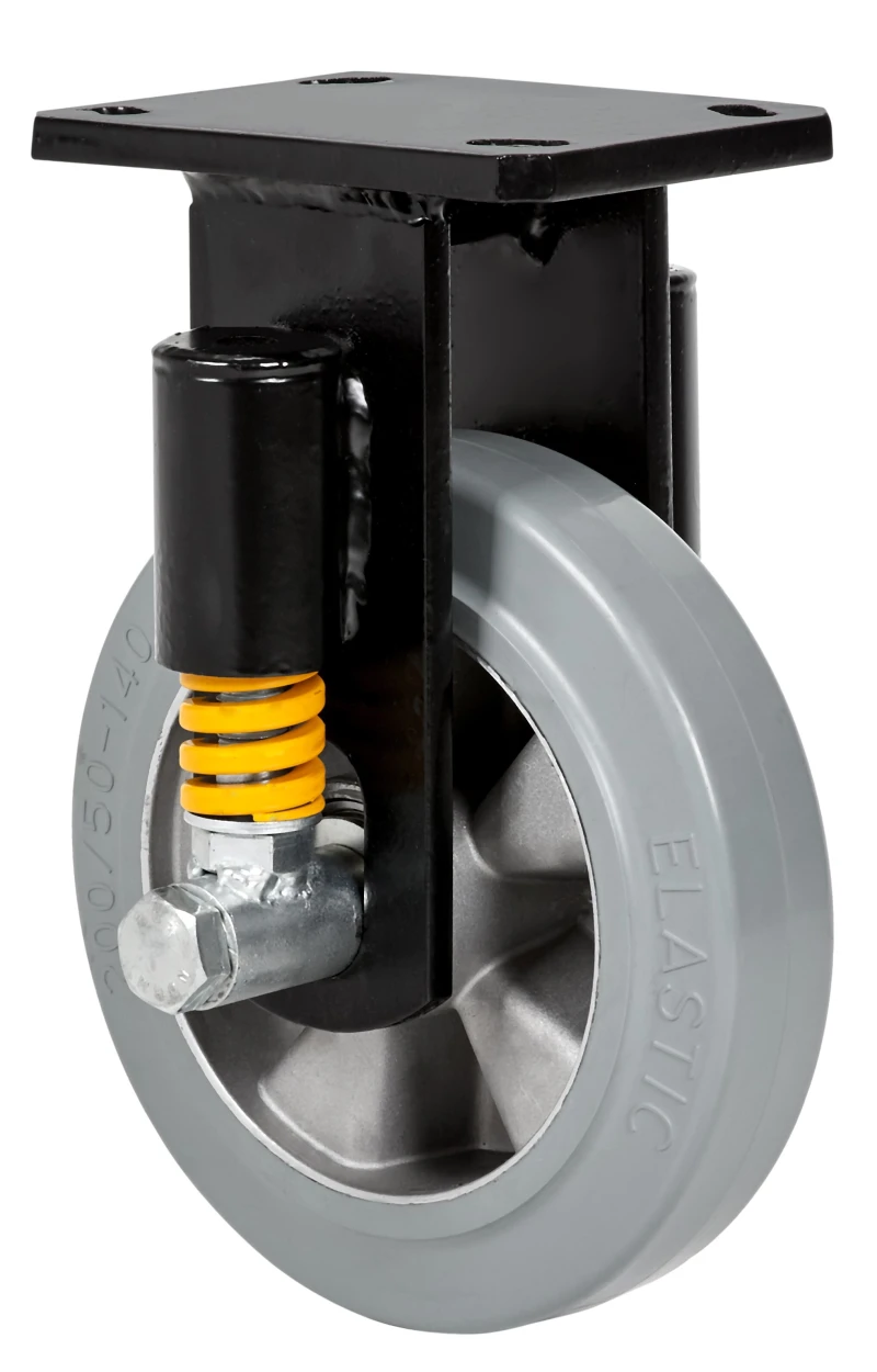 Rueda conductiva hospitalaria media carga fija poliuretano gris conductivo Alex