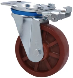 Rueda industrial altas temperaturas bloqueo direccional giratoria medias cargas resina extrafuerte Alex