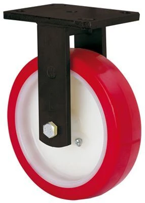 Rueda industrial fija alta carga poliuretano Alex