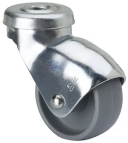 Rueda mueble auxiliar giratoria polipropileno Alex