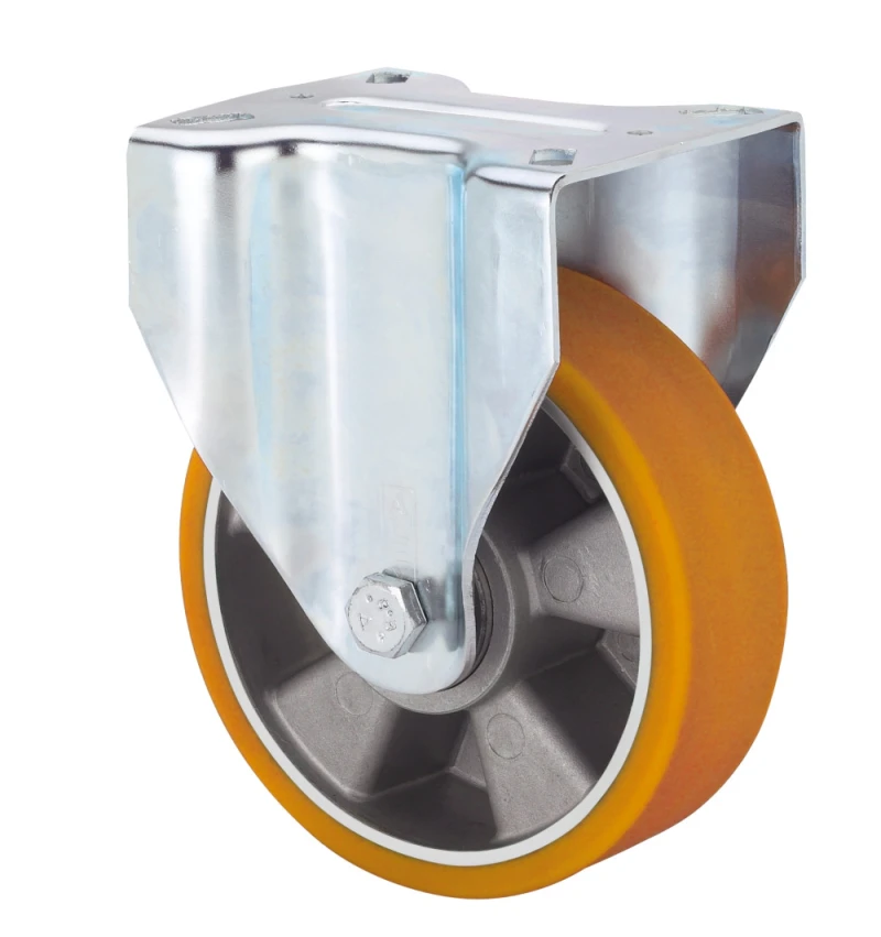 Rueda industrial fija alta carga poliuretano Alex