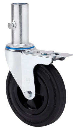 Rueda para andamio giratoria con freno goma Alex