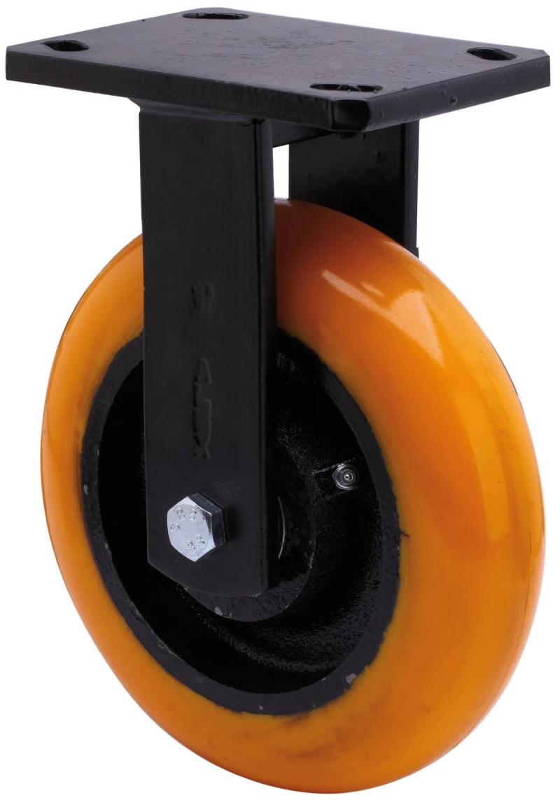 Rueda industrial fija alta carga poliuretano Alex