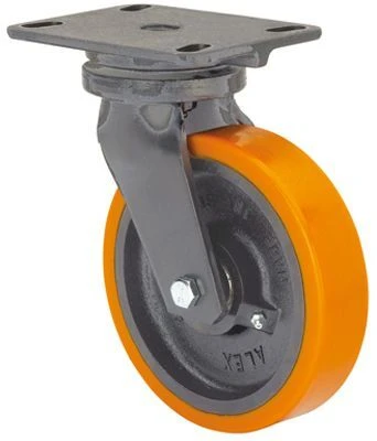 Rueda industrial giratoria alta carga poliuretano Alex