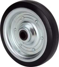 Rueda industrial fija alta carga goma Alex