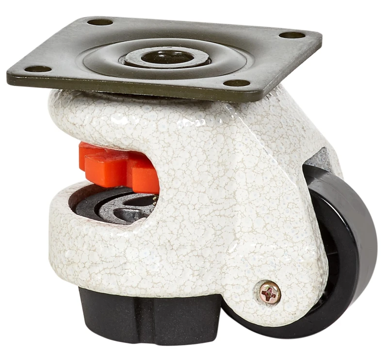 Rueda media carga industrial giratoria nylon negro Alex