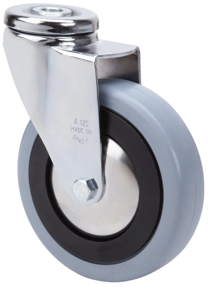 Rueda hospital giratoria poliamix Alex