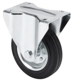 Rueda industrial alta y media carga bloqueo direccional poliuretano fundido naranja abalonada menos esfuerzo al giro Alex