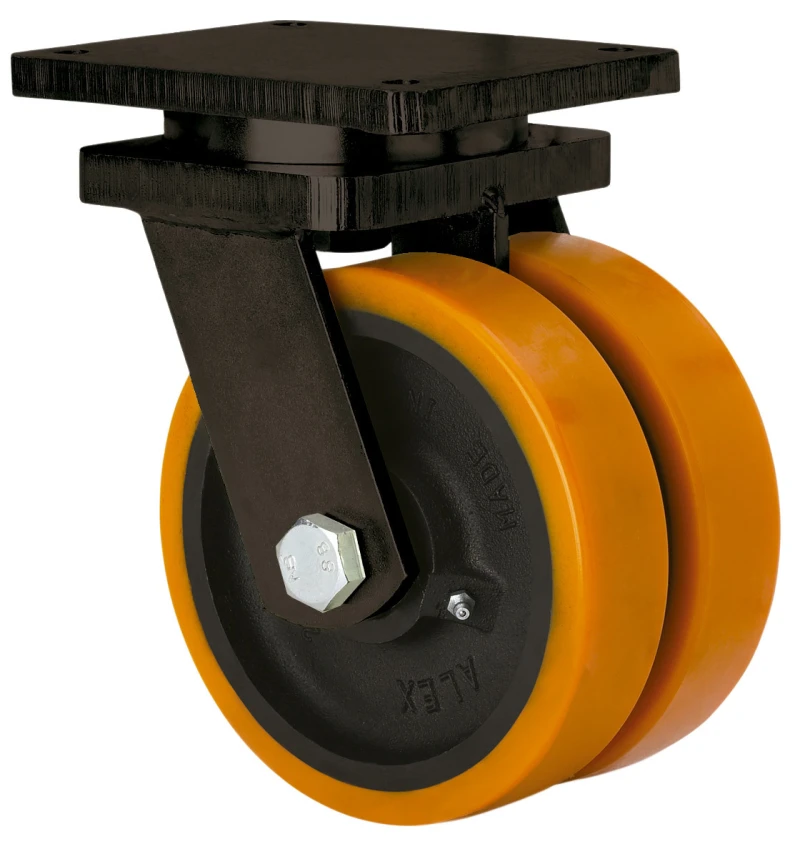 Rueda industrial giratoria alta carga poliuretano Alex