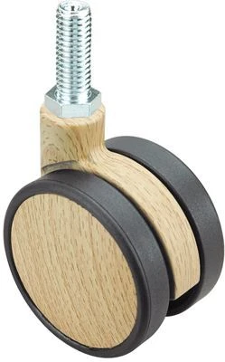 Rueda para silla de oficina giratoria madera Alex