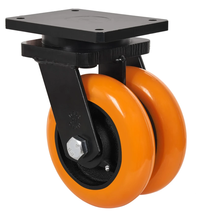 Rueda industrial giratoria alta carga poliuretano Alex
