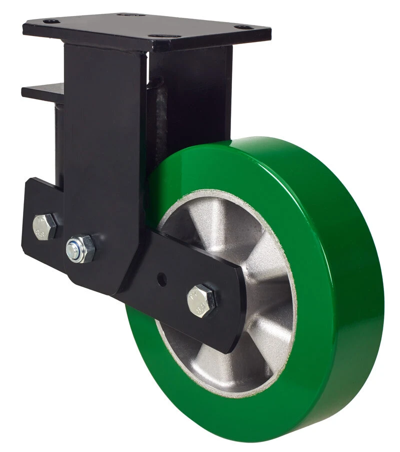 Rueda para transporte industrial alta y media carga fija poliuretano fundido Alex