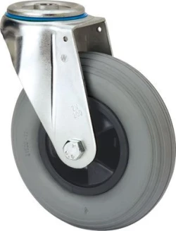 Rueda neumática giratoria impinchable maciza Alex