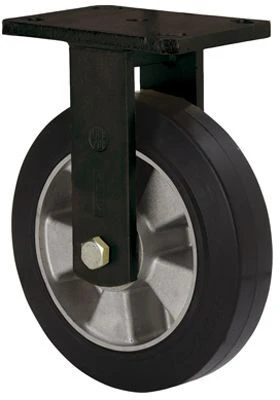 Rueda industrial fija alta carga goma Alex