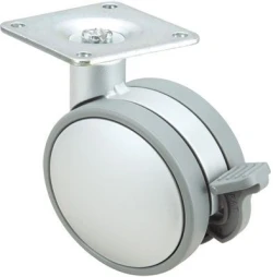 Rueda para silla de oficina giratoria con freno nylon Alex