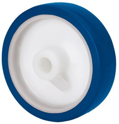 Ruedas de alta y media carga industrial fábricas logística interna bloqueo direccional poliuretano rojo Alex