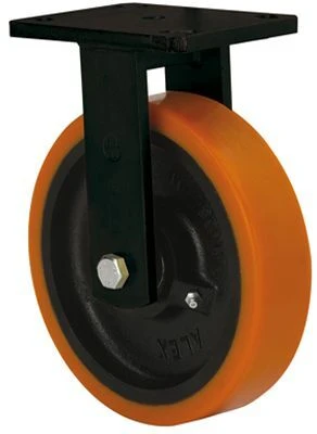 Rueda industrial fija alta carga poliuretano Alex