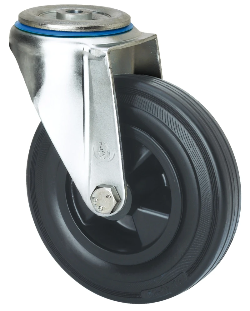 Rueda industrial giratoria alta carga goma Alex