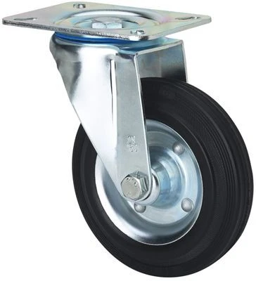 Rueda industrial giratoria alta carga goma Alex