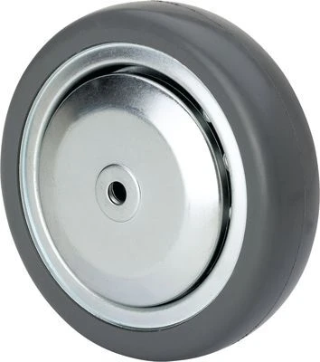 Rueda industrial giratoria con freno alta carga goma Alex