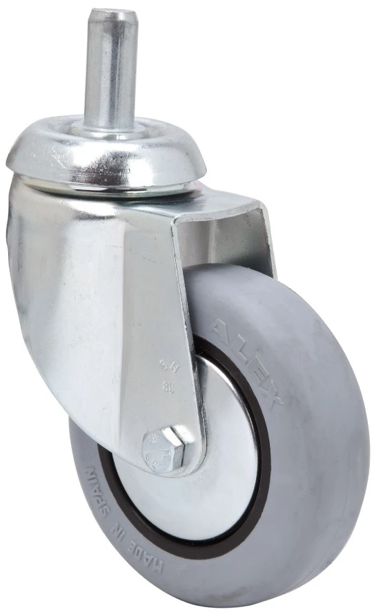 Rueda hostelería y decoración fija goma Alex