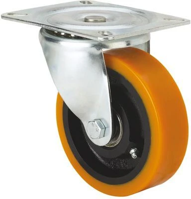 Rueda industrial giratoria alta carga poliuretano Alex