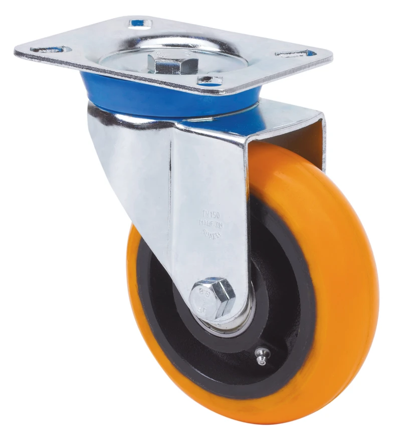 Rueda industrial giratoria alta carga poliuretano Alex