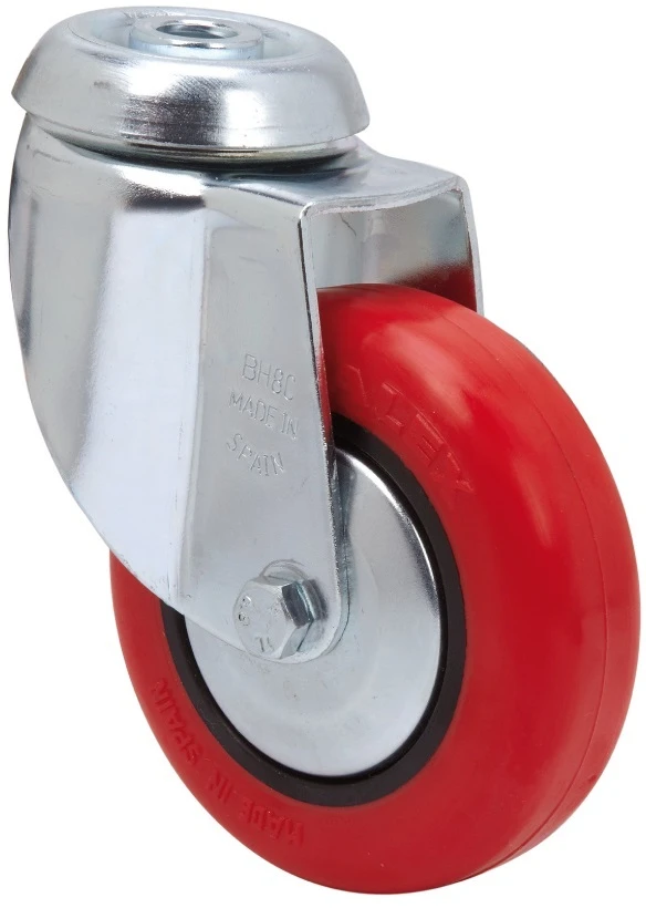 Rueda hostelería giratoria poliuretano Alex