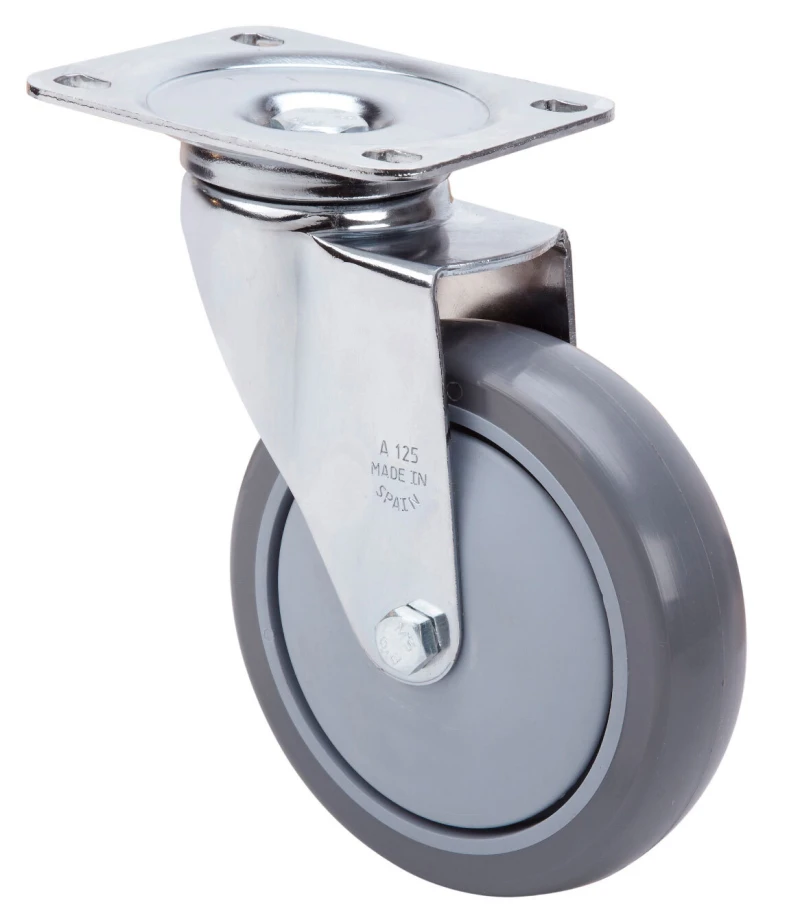 Rueda hospital giratoria poliuretano Alex