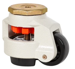 Rueda industrial media carga inoxidable fija goma Alex