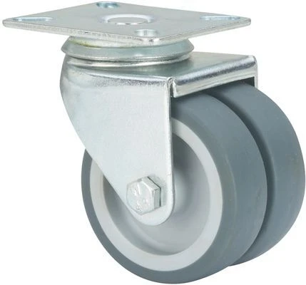 Rueda giratoria para muebles goma Alex