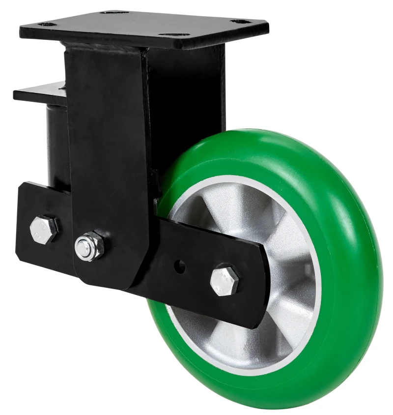 Rueda media carga industrial giratoria con freno poliuretano Alex