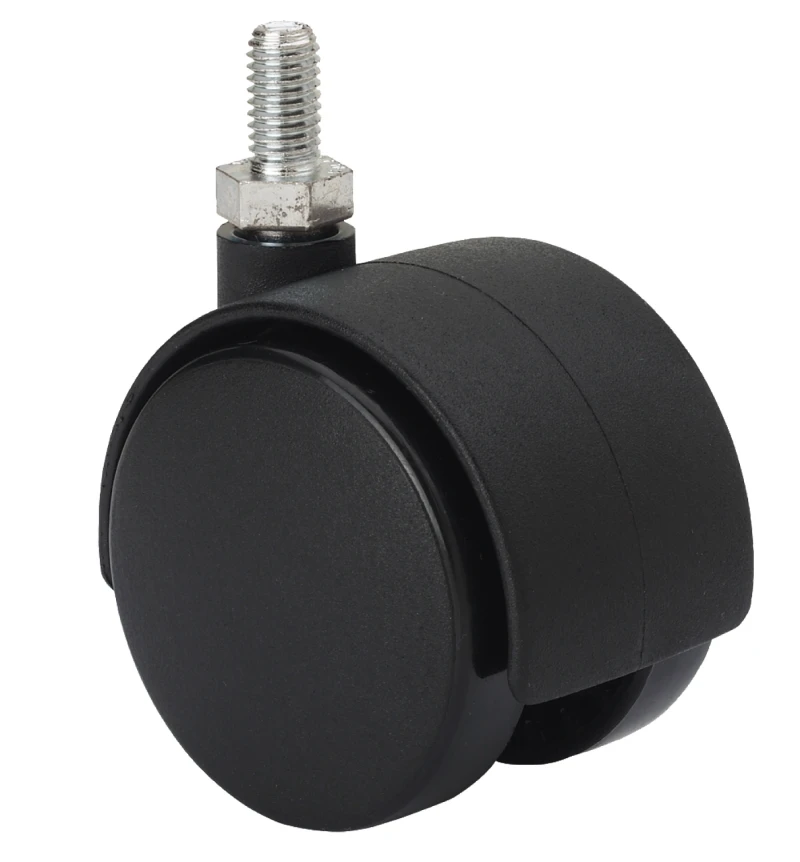 Rueda industrial alta carga muelle resistente giratoria con freno goma elástica Alex