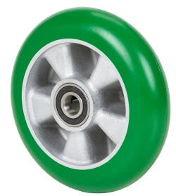 Rueda media carga agujero alta temperatura goma negra Alex