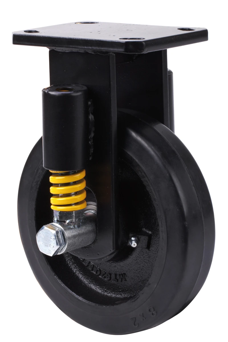 Rueda industrial fija alta carga goma Alex