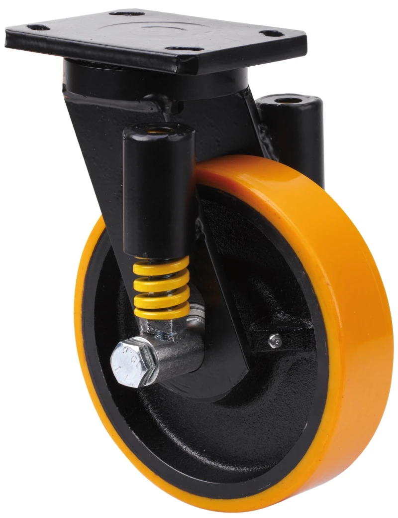 Rueda industrial giratoria alta carga poliuretano Alex