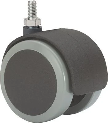 Rueda para muebles auxiliares sillas de oficina espiga roscada poliuretano Alex