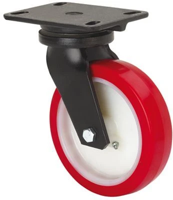 Rueda industrial giratoria alta carga poliuretano Alex