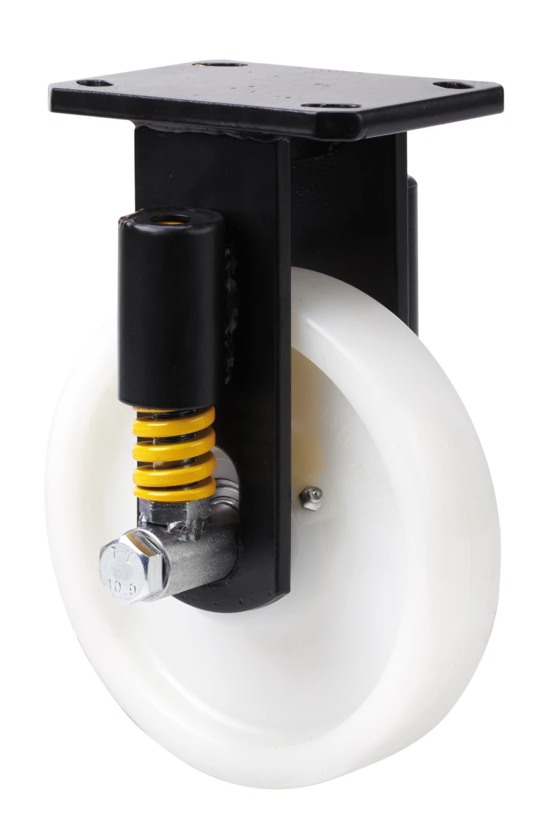 Rueda industrial alta carga muelle resistente fija nylon extrafuerte Alex