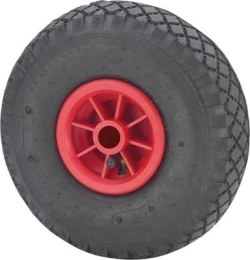 Rueda para andamio y construcción giratoria con poliuretano rojo Alex