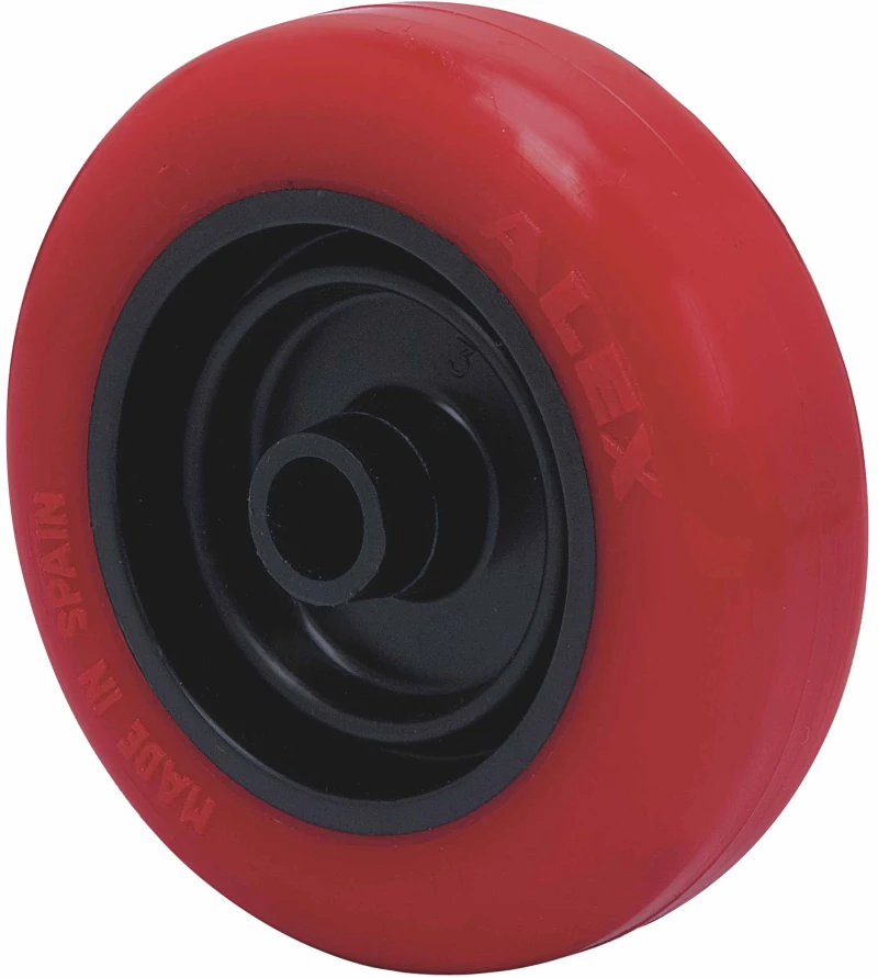 Rueda para mobiliario de decorción camas nido canapés goma gris Alex