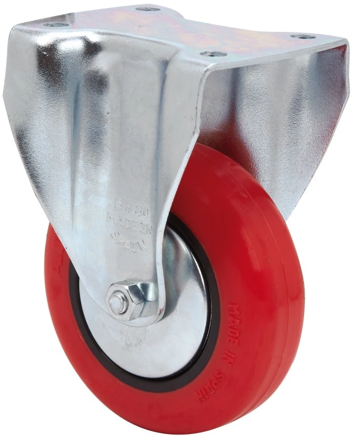 Rueda hostelería fija poliuretano Alex